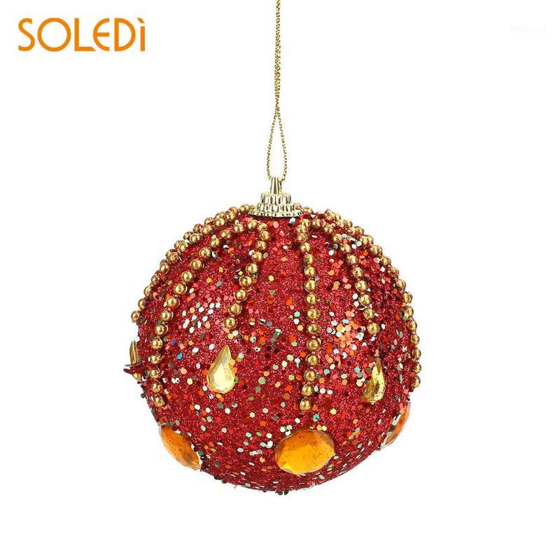 

Christmas Tree Foam Glitter Ball Baubles Xmas Ornaments Multicolor Creative Christmas Decorations For Home1