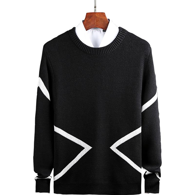 

2020 new men' sweater vest casual fashion bottoming clothes autumn and winter Korean knitted sweater, Bl939darkgrey