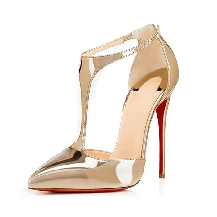 

new 2020 summer genuine leather high-fashion sexy ladies shoes gold women's sandals TL-A0238 VL4K