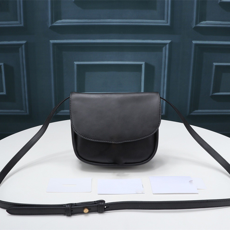

Women bags high quality leather flap bag crossbody bags womens luxury designer bag fashion luxury designer shoulder bag, Black