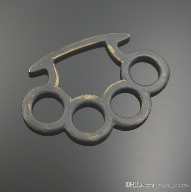 

10PCS thin steel single finger buckle hand buckle finger tiger self-defense finger tiger broken window hand buckle hand brace punch 11Pur468