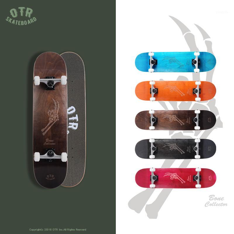 

New OTR 80*20CM Hot Skateboard Double Upright Four Wheel Skateboard Deck Penny Board Long Board Long Deck1, As shown