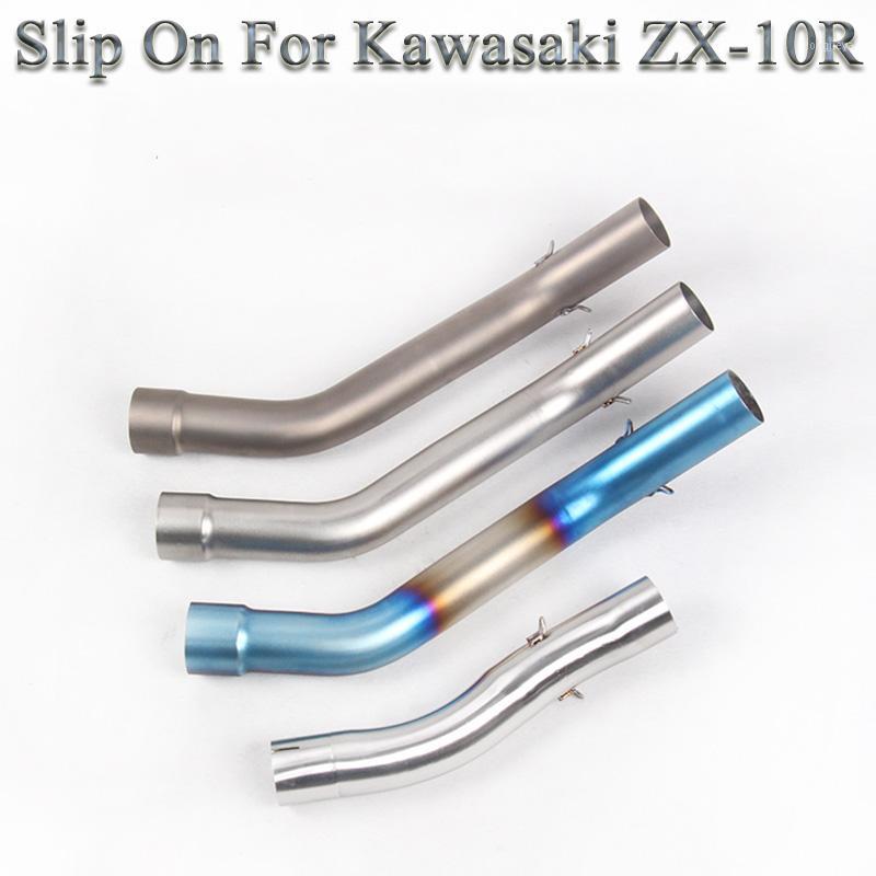 

zx10r Slip On Motorcycle Exhaust Muffler Escape Connector Modified Stainless Titanium Alloy Middle Link Pipe For ZX-10R1