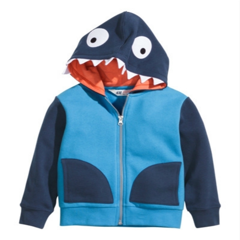 

Boys Animal Hoodies Kids Spring Autumn Clothes Dinosaur Zipper Coat Children Fashion Sweatshirt 2-6 Years Baby boys Clothing 201127, As the picture