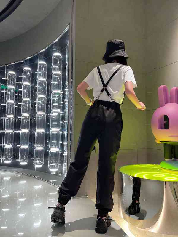 

Women' Pants & Capris 21 European models womens pants casual work shopping Overalls Imported nylon high-quality top Must-have fashionistas Loose and 0G3P, Black