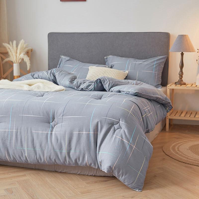 

Winter comforter Thicken Duvet Thickening flower printed soft cotton polyester warm grey quilt blanket 150*200cm 200*230cm heart, Pink