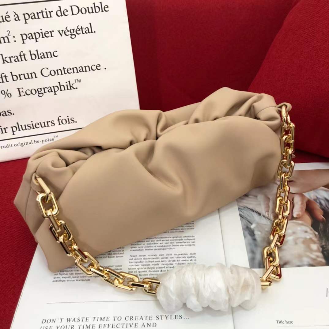 

2022 Top Quality The Pouch Soft Calfskin Ladies Large Clutch Bags Genuine Leather Famous Desinger Brand Hand Fashion Women Cloud Bag, Customize