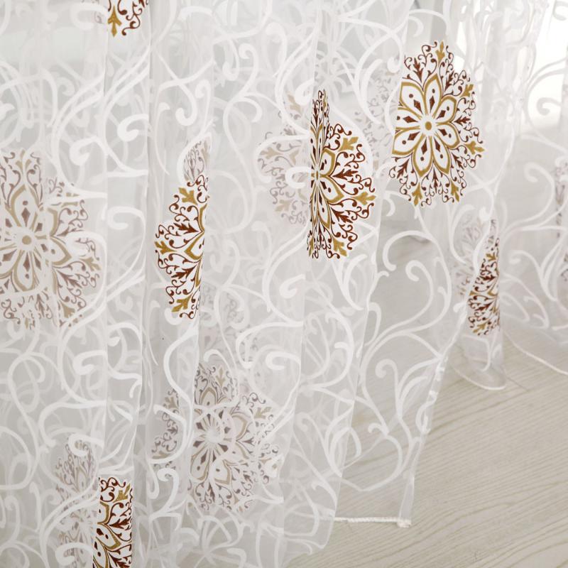 

Curtain & Drapes Window Treatment Tulle Modern Bird Nest Sheer Curtains For Kitchen Living Room The Bedroom Elegant Polyester Decoration