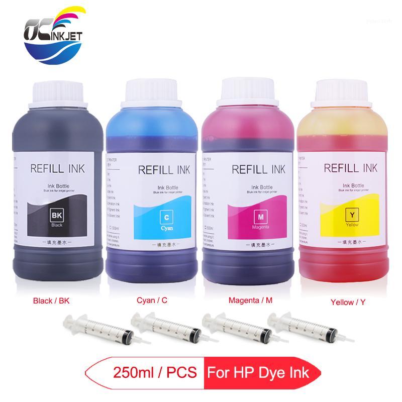 

4 x 250ml Universal Dye Ink For Designjet 500 500ps 800 5000 T620 T770 T790 T795 T1110 T1120 Z2100 Z5200 Printer Ink For1