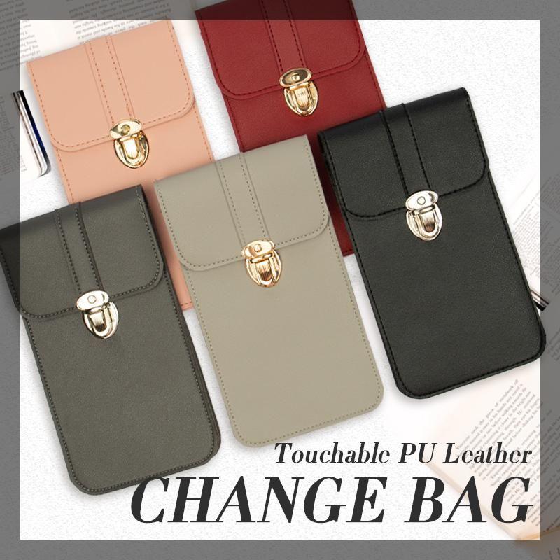 

Mobile Phone Bag Wallet Transparent Touch Screen Simple Mobile Phone Bag Women Chain Messenger Bags Small Flap Mini Shoulder