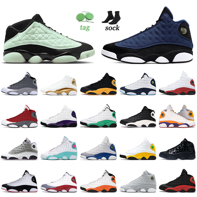 

Top Jumpman 13 13s XIII Basketball Shoes Singles Day Brave Blue Del Sol Obsidian Gold Glitter Red Flint Phantom Mens Women Sneakers Trainers, C42 french blue 40-47