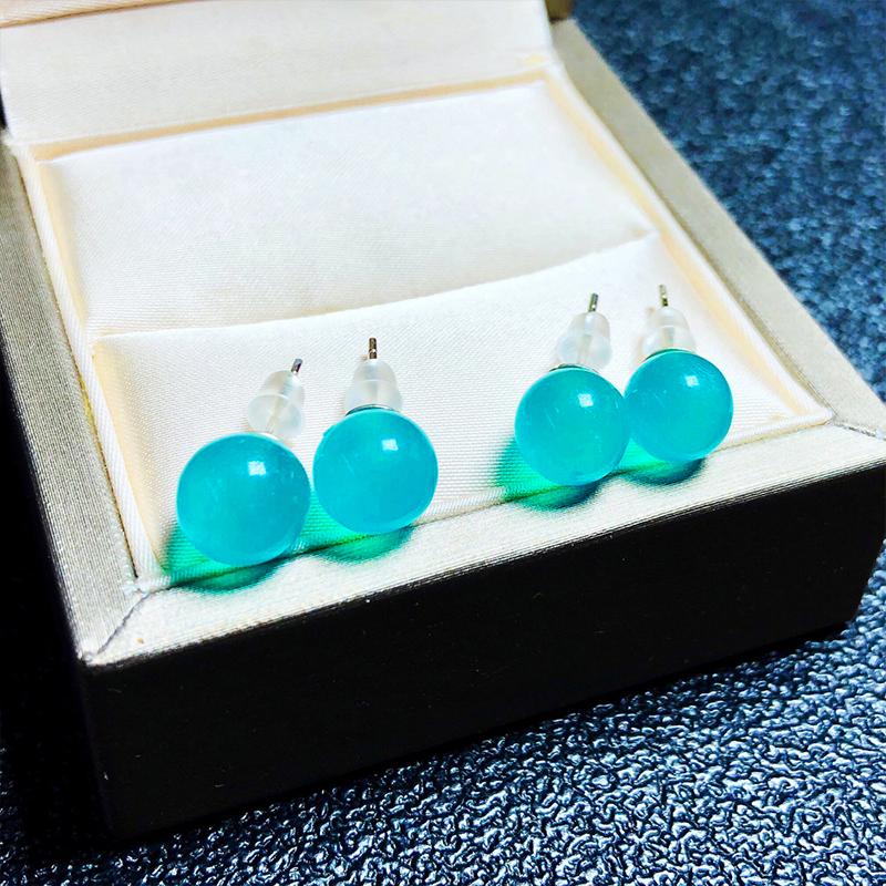 

925 silver jewelry Tianhe Stone Chain earings jade small women's earrings Long sterling silver vintage Gemstone earings