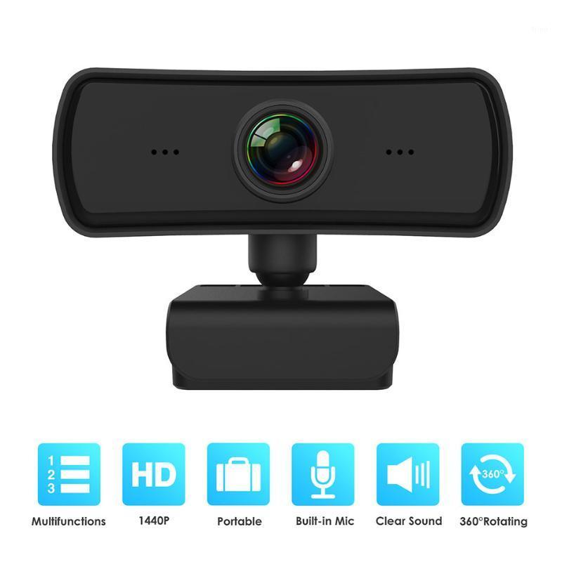 

2K Webcam USB Camera 2560x1440P Ultra HD WebCamera Built-in Microphone 360 Rotation PC Camera For Video Calls for Windows Mac1