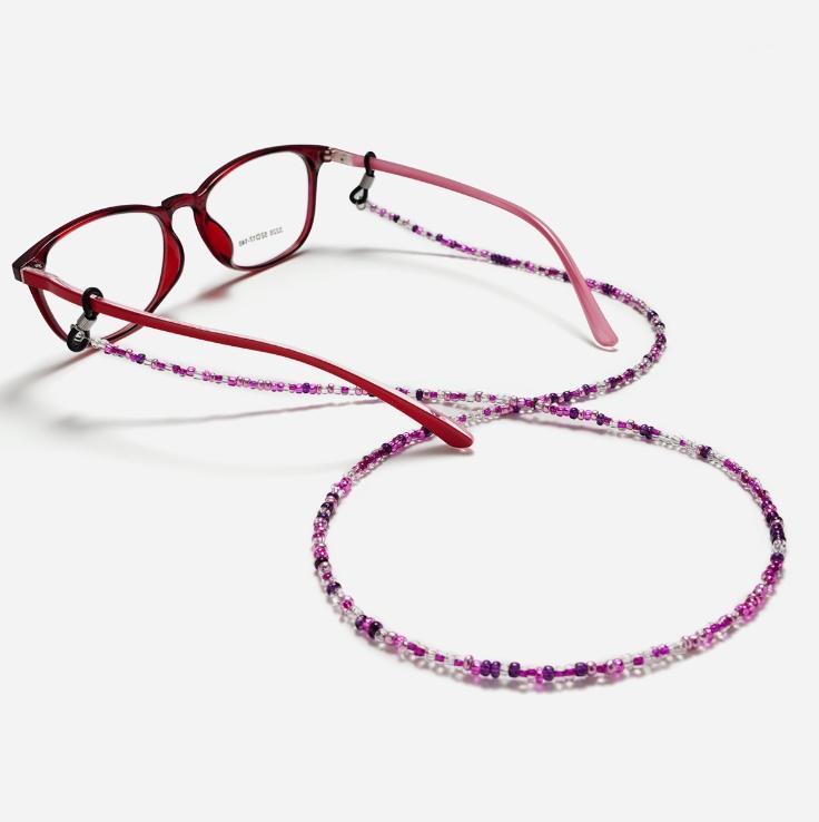 

Bohemia Transparent Color Beads Lanyard Hold Straps Reading Glasses Chain Fashion Cords Women Sunglasses Accessories1