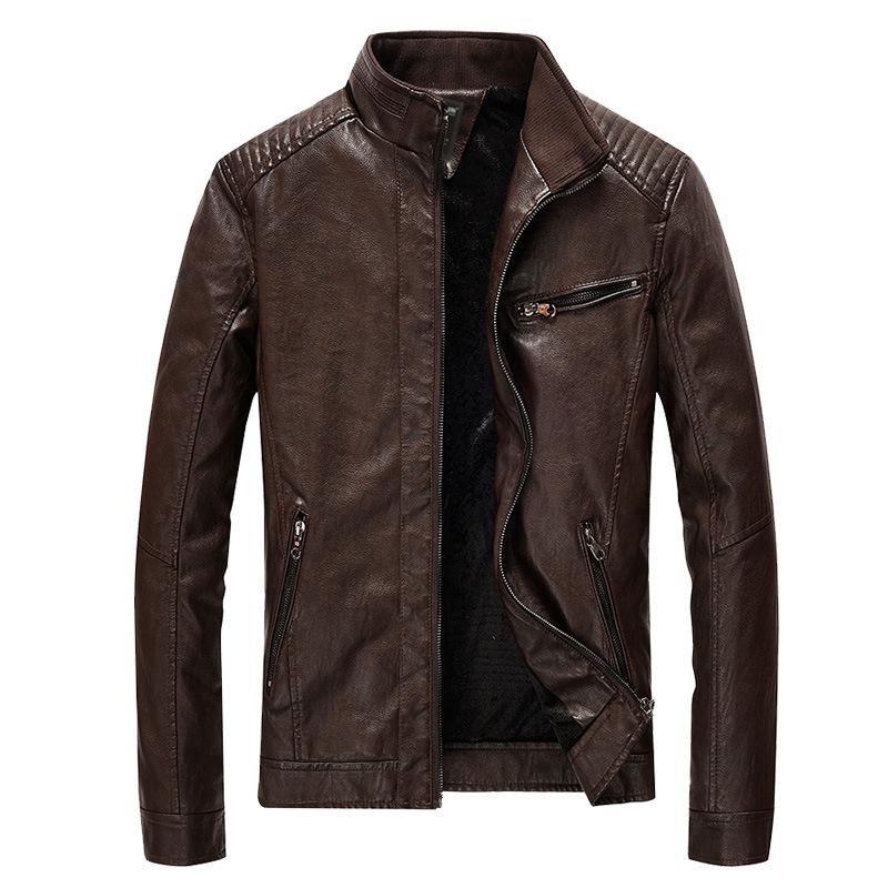 

Motorcycle Bikers Leather Jacket Mens Spring Autumn Coats Faux Leather Jackets Windbreakers Fashion Tops Overcoat Plus Size 2020, Black