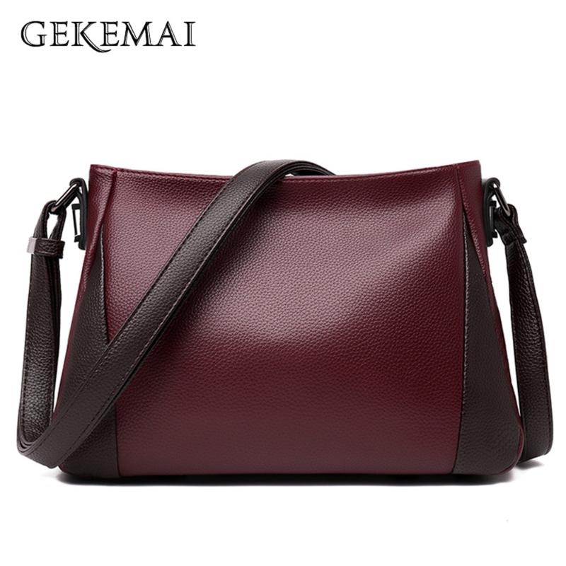 

Fashion Panelled Design Women Shoulder Bags 2021 Luxury Designer Women's Bag High Quality Leather Ladies Messenger Bags Bolsos, Black