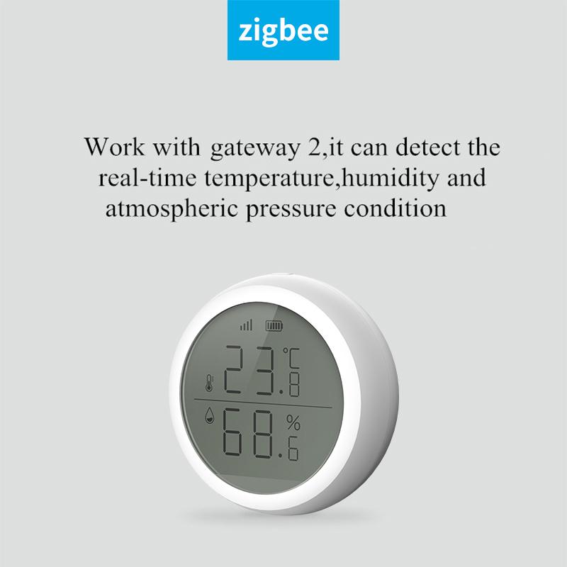 

ZigBee High Reliability Sensor Temperature Humidity Sensor With LCD Screen Display Working With TuYa ZigBee Hub Smart Life Tools