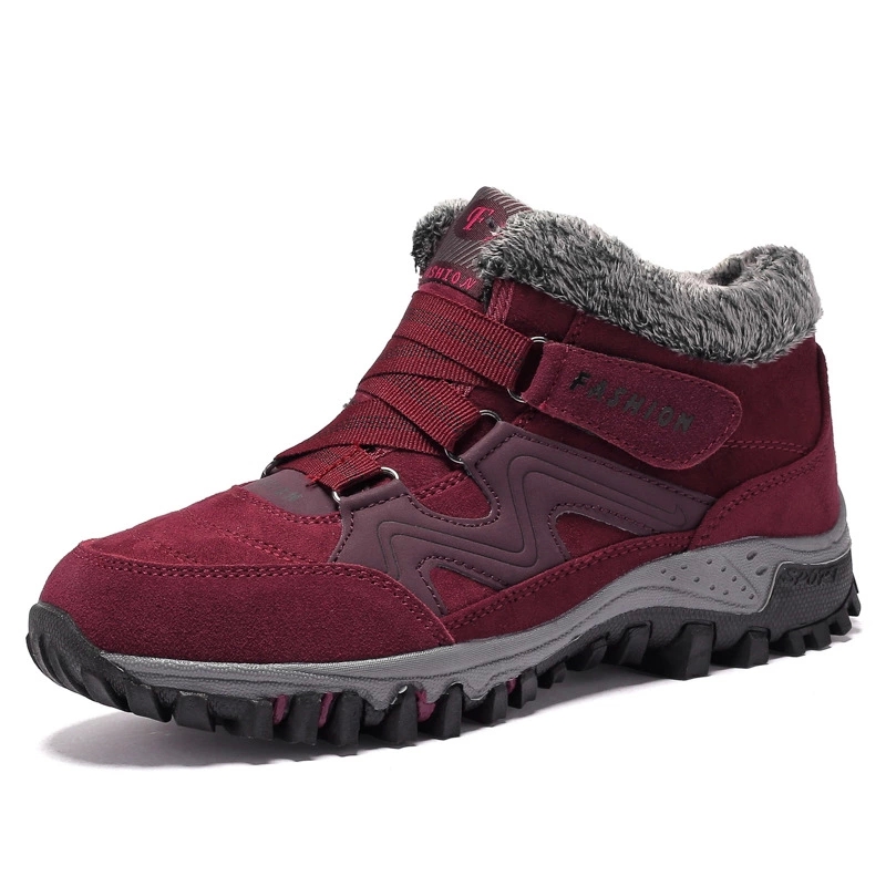 

30 Degrees Below Zero Snow Boots Women Sneakers Genuine Leather Winter Shoes Casual Female Footwear Big Size Women Shoes A1786 #Ic9y, Beige