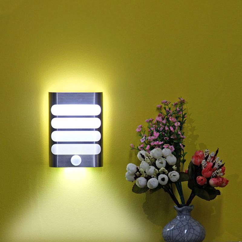 

USB Rechargeable Wall Light Motion Sensor Wall Lamp Sconce LED Night Light Stick On Anywhere For Indorr Stair Bedroom Hallway