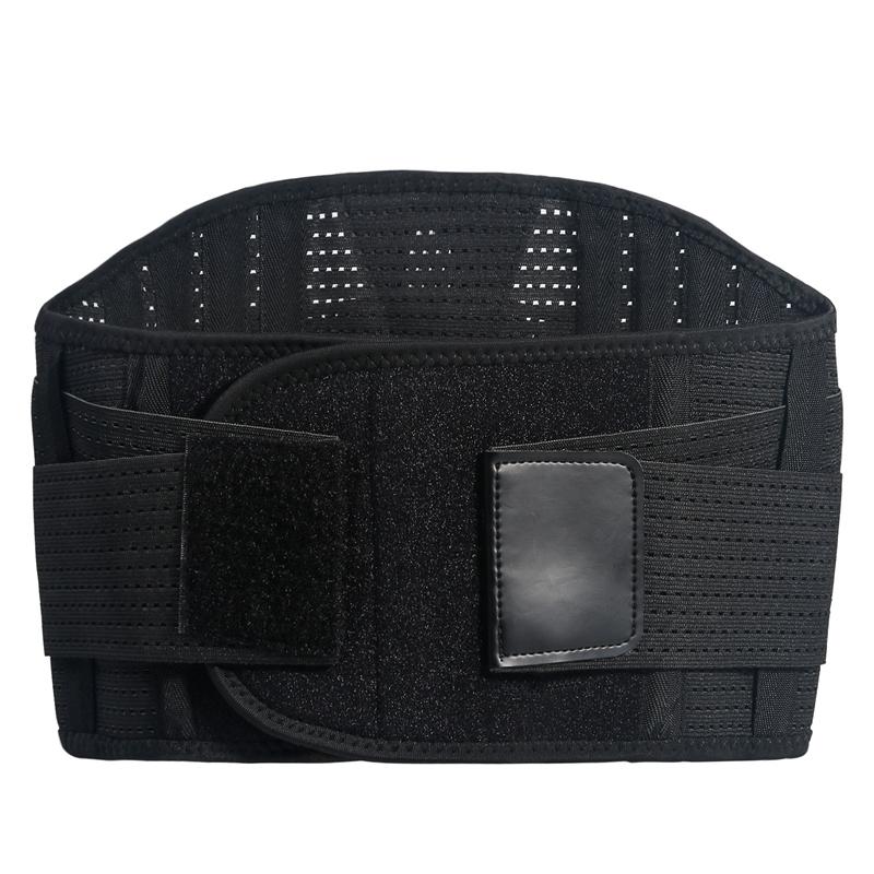 

Lumbar Waist Support Belt Strong Lower Back Brace Support Belt Sports Fitness Waist, Black