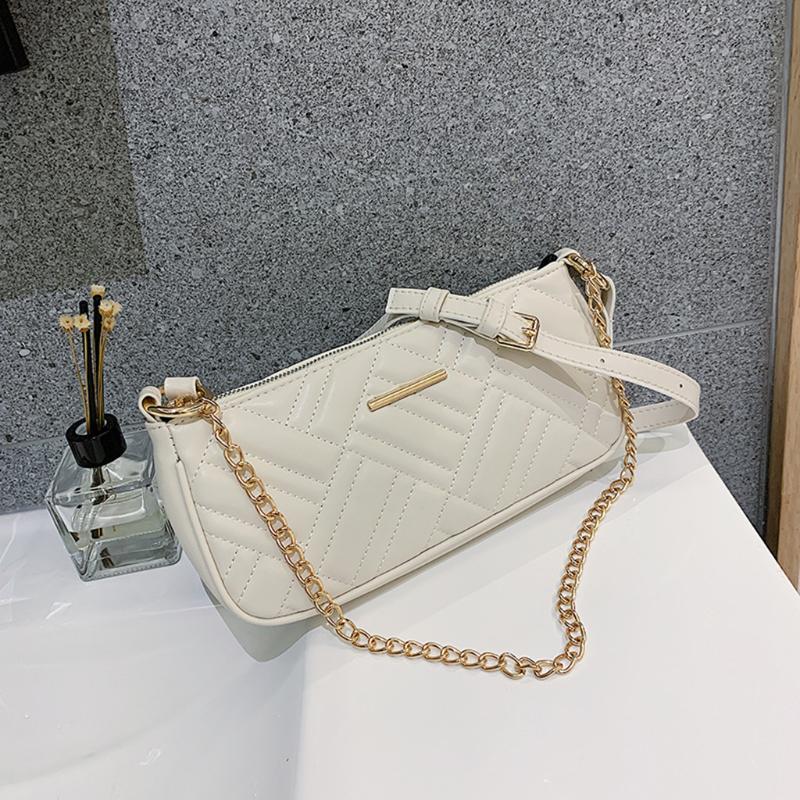 

Luxury Design Bolsa Feminina Big Shoulder Bag For Women New Texture Leather Shoulder Bags For Girls Chains Handbag, Red