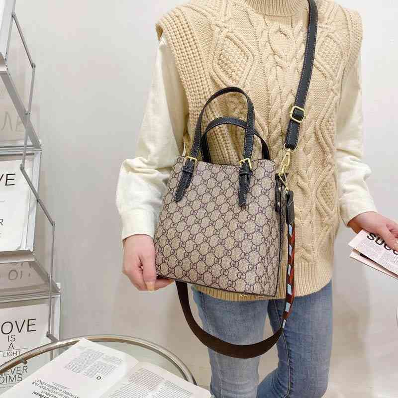 

Leather women's bag winter new tote hand shoulder Purses Luxury, Red