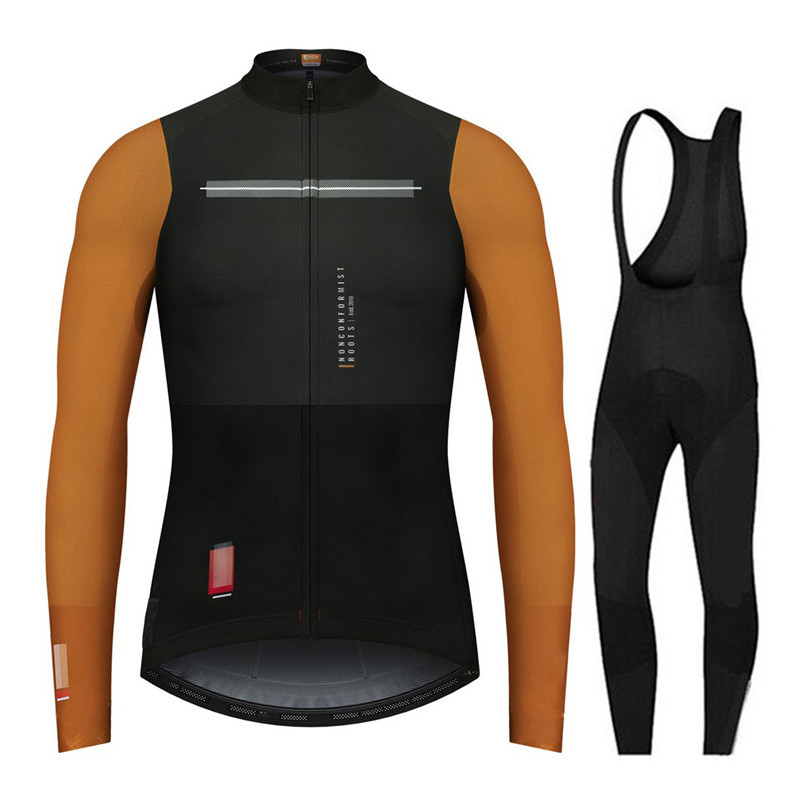 

Autumn 2021 Team Gobikeful Cycling Jersey 9D Bib Set MTB Uniform Bicycle Clothing Quick Dry Bike Clothes Mens Long Cycling Wear C0123, Gray