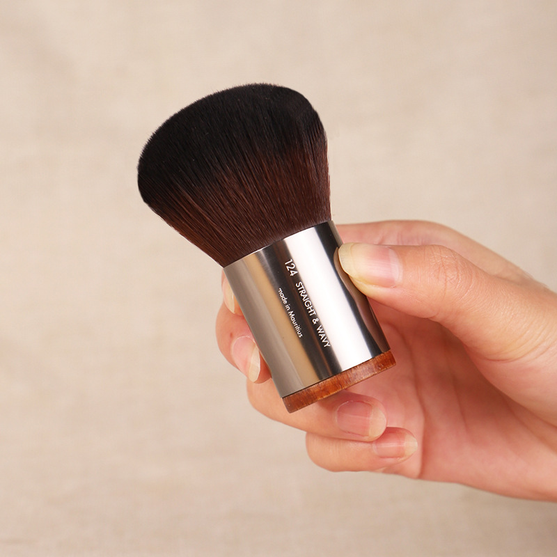 

Powder Kabuki Makeup Brush 124 - Portable Multi-purpose Face Powder Bronzer Blusher Cosmetics Beauty Tool