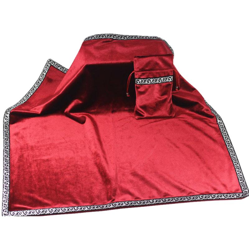 

Tablecloth Altar Tarot Table Cloth/Bag Decor Thick Divination CARDS Wicca Dining Square Tablecloth Pouch Cover #45, Blue