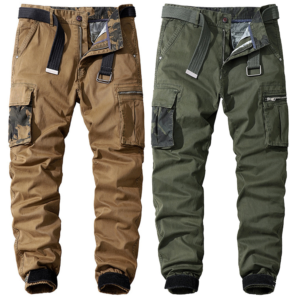 

2021 Men Outdoor Trekking Tactical Pants Cotton Male Long Trousers Multi Pockets Fashion New H8J9, Blue