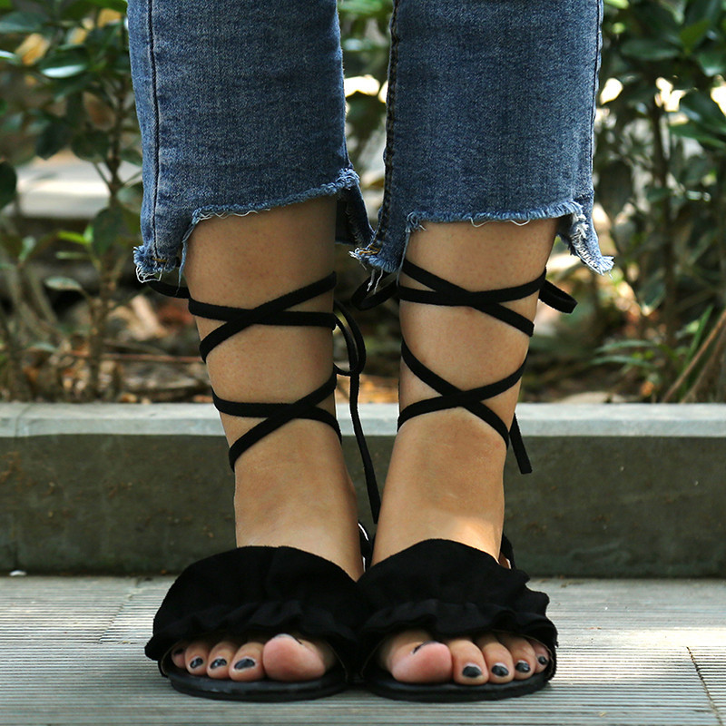 2021 Women Sandals Fashion Gladiator Sandal Sexy Flower ...