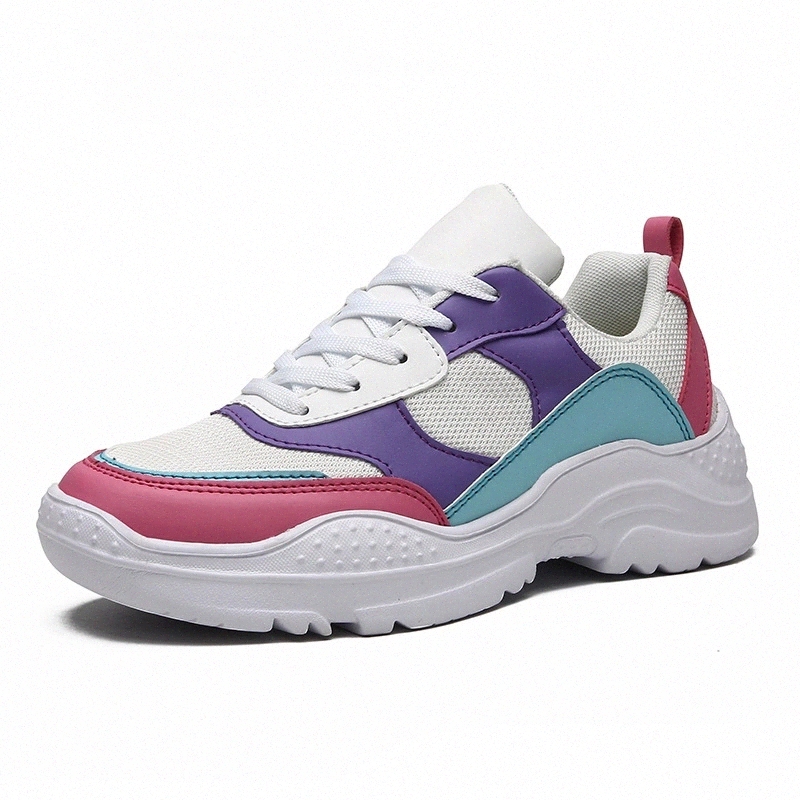 

New Women Spring Designers Platform Orange Sneakers Women Leather Thick-soled Casual Sports Shoes Zapatos De Mujer Sneakers #ob3N