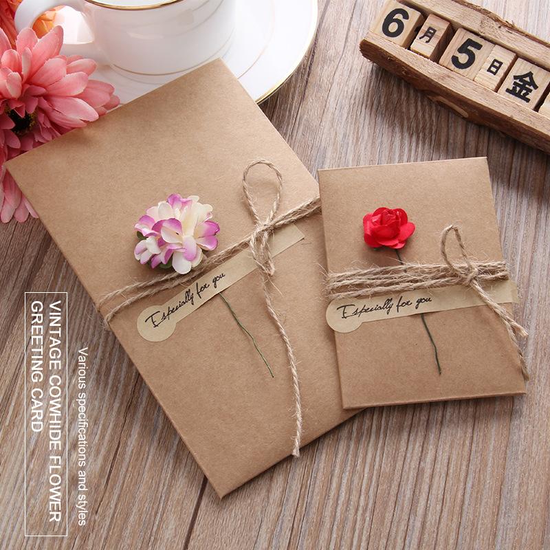 

Invitation Card Envelope Creative DIY Dried Flower Party Invitation School Party Supplies Universal Blessing Card