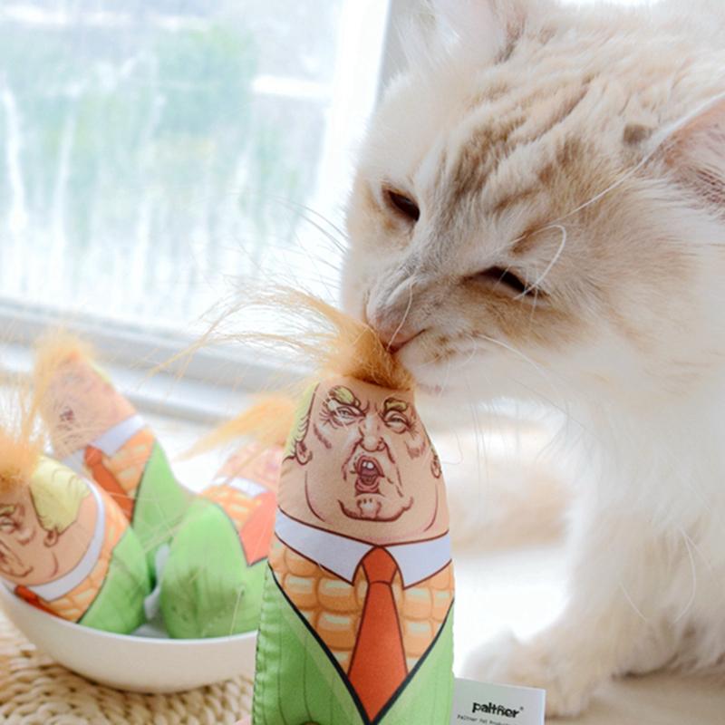 

MPK Store] Catnip Pillow, Catnip Toy, Trump Head Maize Design Cat Toy (Small