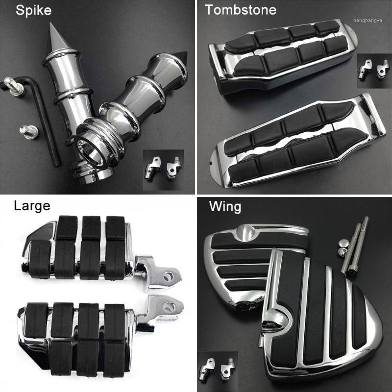 

Front Rider Foot Peg For 1985-2008 04 05 06 07 V-Max Vmax VMX1200 Tombstone footpeg Rest pedal Billet Rubber Motorcycle1