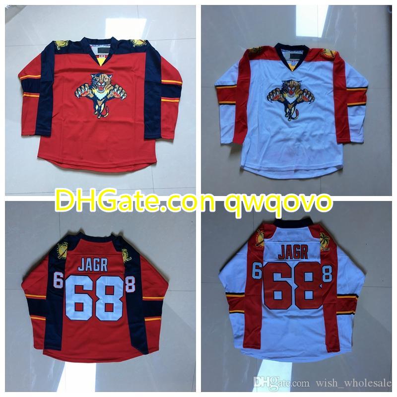 

Man's Cheap Florida Panthers Jerseys 68 Jaromir Jagr Jersey Stitched High Quality Hockey Jersey Red And White Blank, Black;red