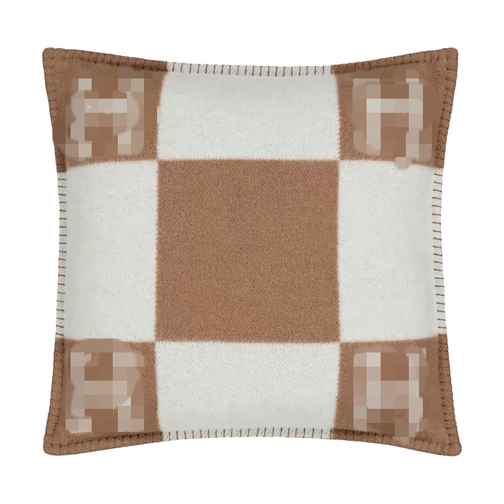 

Decorative Pillowcase Luxury Cushion Fleece Pillow Case Letter European Pillow Cover Wool Throw Pillowcases 45x45cm And 65x65cm 4 Colors Available, 45*45cm pillow case