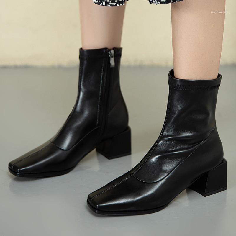 

Fashion Women's Ankle Boots Autumn Winter Shoes New 2021 Quality Ankle Boots Women Black Beige Short Party Shoes Ladies1