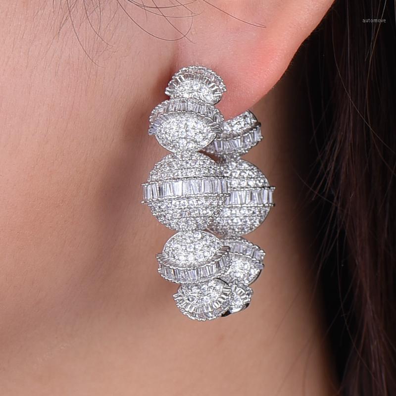 

missvikki Classic Design Romantic Jewelry Cubic Zirconia Stone Hoop Earrings New Fashion Trend Earrings Brincos High Quality1