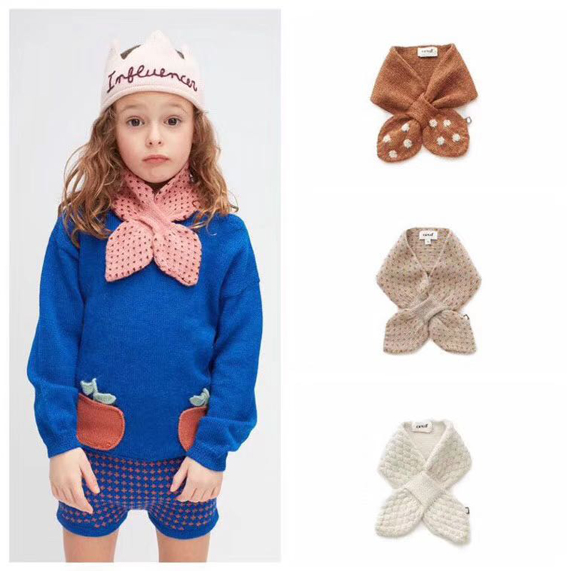 

Oeuf Baby Boys Girls Lovely Elk Scarf Cute Keep Warm Winter Knit Scarf Toddler Kids All Accessories 201026