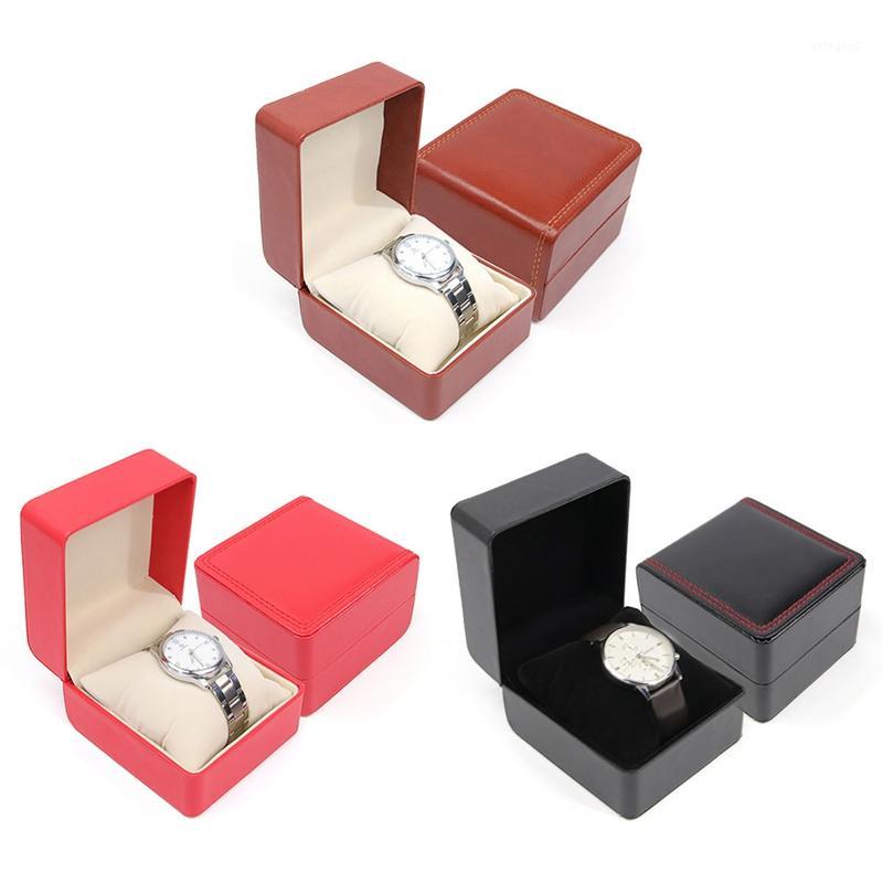 

Watch Boxes & Cases Box Luxury Leather Delicate Paper Cardboard Bangle Bracelet Wrist Present Gift Storage1
