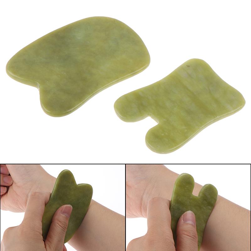 

1Pcs Facial Body SPA Massage Board Health Care Natural Jade Stone Gua Sha Tool