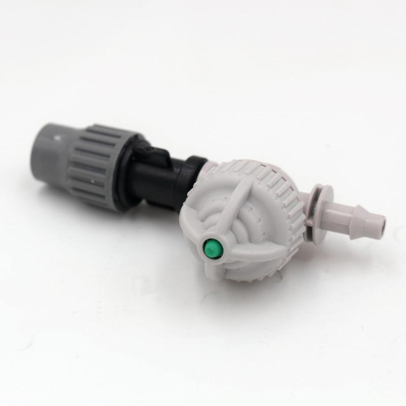 

40pcs/pack Adjustable Mist Sprinkler With 1/4" Antidrip For Micro Greenhouse Irrigation Misting Garden Watering Fitting M185, Yellow sprinkler