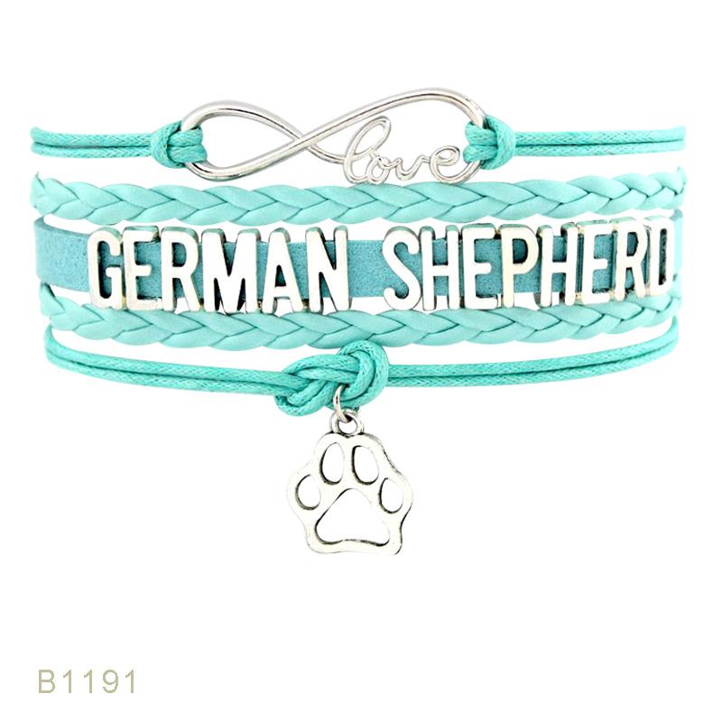 

Love Doggie Dog Trainer Person Lover Dog Mom Maltese Doberman Dachshund Rottweiler German Shepherd Bracelets for Women