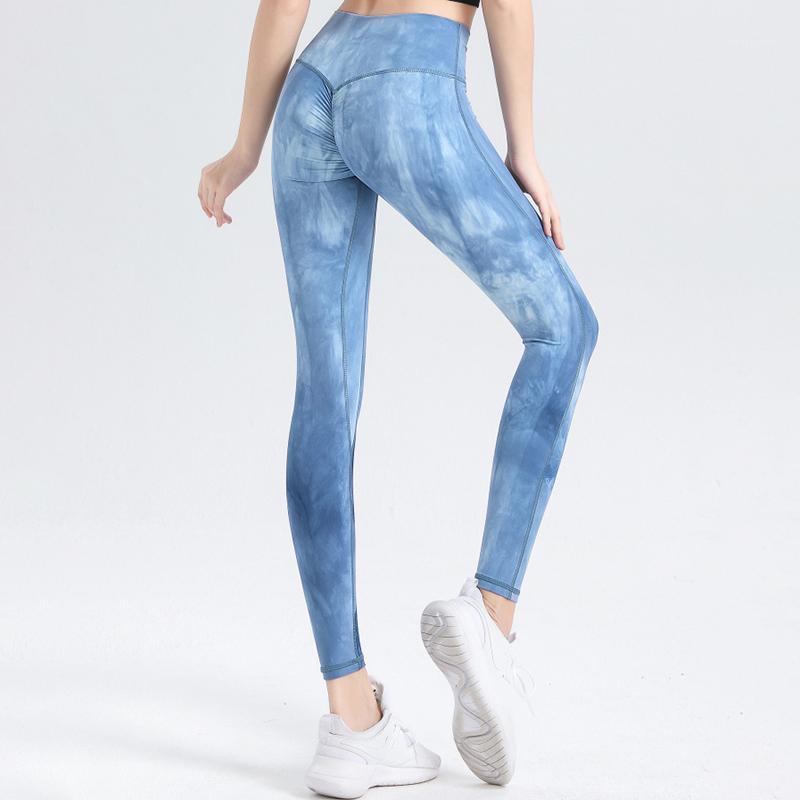 

SALSPOR Women Yoga Pants Fitness Tie Dye Quick Dry Sportwear Stretchy Running Leggings Gym Joggings Trianning Sport Leggings1, Purple