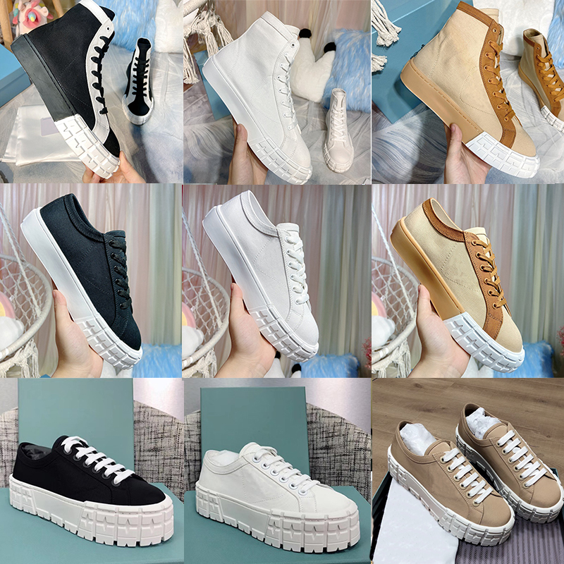

Designer Sneakers Wheel Cassetta High Top Falt Shoes Women White Black Fabric Runner Trainers Low-cut Cacusl Shoe Colorful 262, Low 1