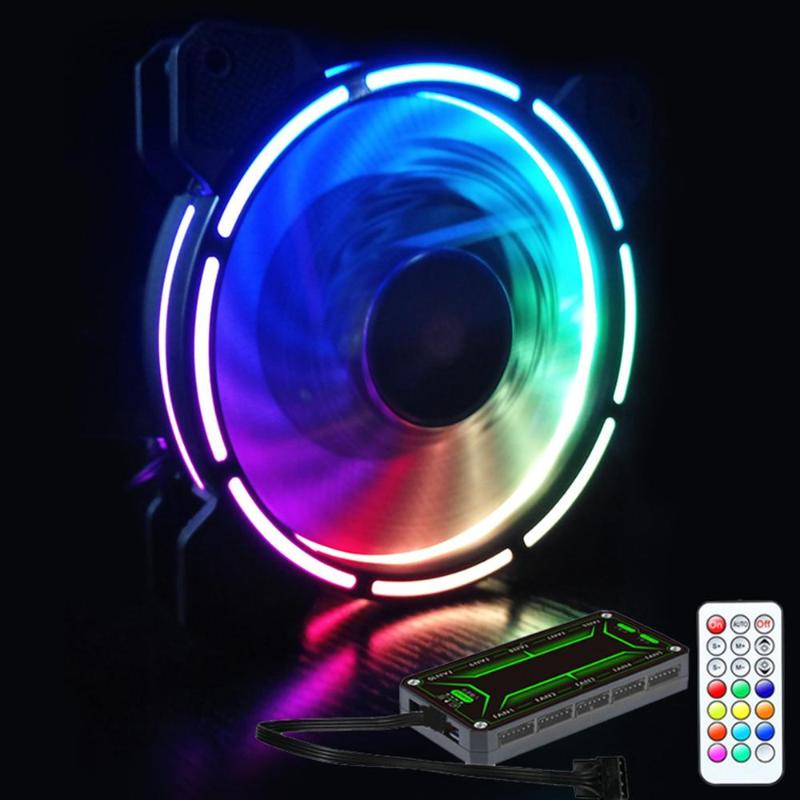 

120mm PC computer Ultra Silent LED cooling Fans Sleeve Bearing 6pin Desktop PC Fan Computer Cooling Cooler CPU Coolers Radiators