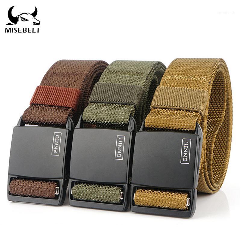 

Quick Release Army Belt Soft Genuine Nylon Tactical Belt Non-slip Texture Hard Metal Magnetic Buckle Outdoor Sports Accessories1, Black