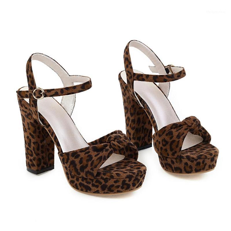 

HOT Sandals Women party Shoes Pumps High Heels Sandals Summer Leopard print Platform Sandalia Feminina1, 1brown