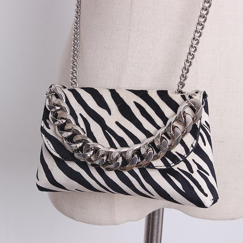 

2020 Winter Women Leather suede Waist Pack Fanny Pack Luxury Zebra pattern Waist Belt Bag Crossbody Bags Women Chest Purse1, Brown